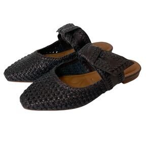 Lucky Brand Black Woven Flats